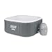 Coleman SaluSpa 4 Person Square Portable Inflatable Outdoor Hot Tub Spa, Gray primary