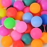 WHEELIO 40 Pack Ping Pong Balls 40mm PP Plastic Multi-Colored for Craft Party view 7
