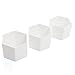 MyGift Hexagon White Ceramic Plant Pots, Small Succulent Planters, Set of 3
