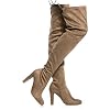 Womens-Over-The-Knee-Boots-Sexy-Drawstring-Stretchy-Pull-on-Comfortable-Block-Heel