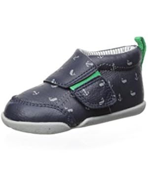 Kid's Hook and Loop Sporty Sneaker, Navy, 4.5 US Toddler