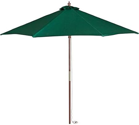 Forestfox Green 2m Parasol Garden Patio Umbrella Fabric Canopy 6 Ribs Finial Amazon Co Uk Kitchen Home