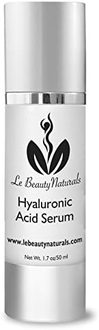 Le Beauty Naturals Best Hyaluronic Acid Serum for Skin 100% Pure-Highest Quality, Anti-Aging Serum Intense Hydration Plus Moisturizer, Non-Greasy, Hyaluronic Acid Serum with Vitamin C