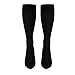 Truform 20-30 mmHg Compression Stockings for Men and Women, Knee High Length, Closed Toe, Black, 2X-Large