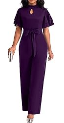 Yiershu Elegant Jumpsuits for Women Work Dressy