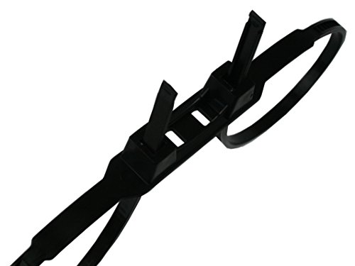 South Main Hardware 888860 33-in Natural CableTies, Disposable Handcuffs, UV Black, 300-LB, 25-Pack, Piece - Thumbnail 2
