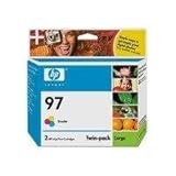 HP 97 Tricolor Ink Print Cartridges C9349BN Twin Pack