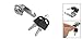 uxcell 19mm Thread Desk Tool Quarter Turn Keys Cam Lock with Gasket 26 x 25mm