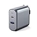 Satechi 30W Dual-Port Wall Charger Adapter with USB-C PD & USB 3.0 Port - Compatible with 2019 iPad, 2018 iPad Pro, 2018 MacBook Air, iPhone 11 Pro Max/11 Pro/11 (USA)