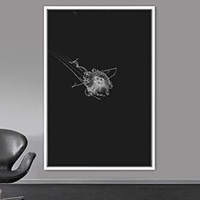 signwin Framed Canvas Wall Art Jellyfish Bedroom Colorful...