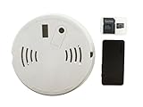 Brickhouse Security Camscura Micro 720p Hidden Camera with Smoke Detector Enclosure and SD Card Kit for Home, Office, Nanny Cam, Elderly Relative, Care Giver, Pets, Asset Loss Prevention