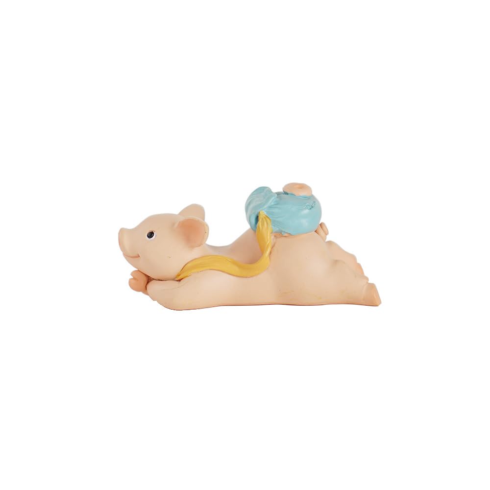 Gemmia Miniature Fairy Garden Pig Statue- Listening Pig