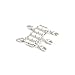0.99® Strong Magnetic Jewelry Clasps for Jewelry Necklace Bracelet 9 Types (6x20mm White K+ Lobster Clasp 10 Pcs)