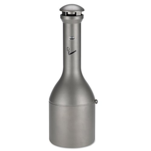Rubbermaid Commercial Infinity Traditional High-Capacity 4.1-Gal Smoking Urn, Antique Pewter, 13x39 - Includes one smoking receptacle.