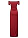 Women's Off Shoulder Short Sleeve Ruched Side Slit Bodycon Maternity Maxi Dress Burgundy