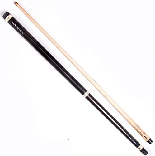 WXS Snooker Cue, 58 Inch Handmade Maple Pool Cue 1/2 Joint Very Nice Grip with Middle Wheel Protector 9.8mm Tip