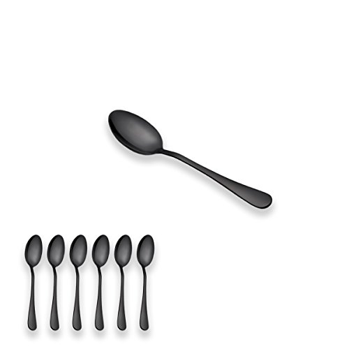 image for Berglander Black Titanium Gold Plated Stainless Steel Coffee Spoon, Mo