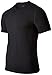 Tommie Copper Men's Core Copper Cotton Short Sleeve Crew Neck Undershirt, Black, Medium