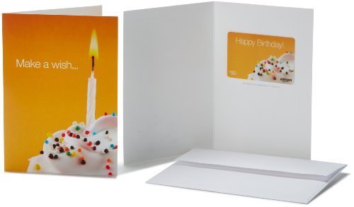 Amazon.com $50 gift card in a greeting card (birthday w…