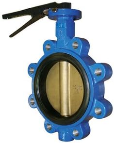 8 in. Ductile Iron Bronze Buna 200# Lug Butterfly Valve Lever Operator