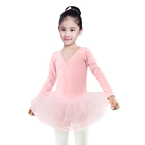 Wanshop Girls Tulle Ballet Dance Leotard Toddler Girls Gauze Leotards Tops Bodysuit Dancewear Skirt Tiered Princess Dress Clothes Outfits