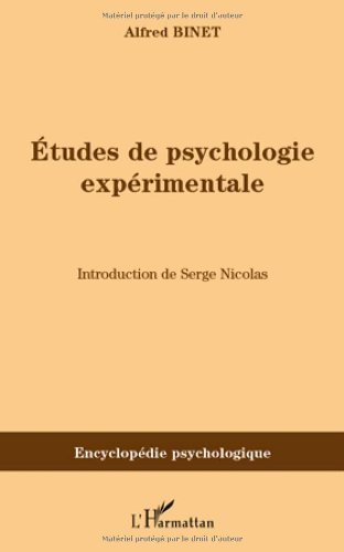 Études de psychologie expérimentale