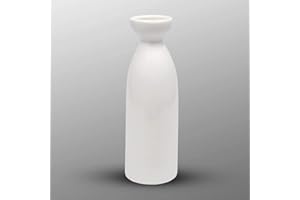 Happy Sales HSSWB-WHT5, White Porcelain Sake Bottle 4.5 oz