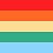 Women’s Extra Long Striped Socks Over Knee High Opaque Stockings (Rainbow)