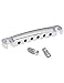 Metallor Tune-O-Matic Style Guitar Stop Bar Tailpiece for LP Les Paul SG Style Electric Guitar Parts Replacement Chrome.