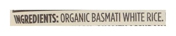 365 BY WHOLE FOODS MARKET, ORGANIC WHITE BASMATI INDIAN RICE, 32 OUNCE