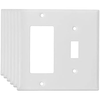 plates outlet metal duplex logest replacement receptacle faceplates toggle electrical port covers steel decora pack