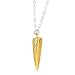 Silpada 'on Point' Triangular Pendant Necklace with Cubic Zirconia in Sterling Silver & Brass