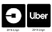 Acryled designs UBER Sign Personalized Glow LED Light Logo Removable Car Driver Window Decal Sticker w Rechargeable Batteries - Taxi Rideshare Accessories Bundle