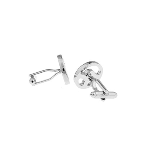 Steering Wheel Cufflinks Race Car Driver Metal Cuff Links