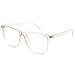 livho Blue Light Blocking Glasses for Computer Use, Anti Eyestrain UV Filter Lens Lightweight Frame Eyeglasses (Clear Pink)