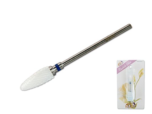 Pana Professional - White Flame Ceramic Bit 3/32" Shank Size - Nail Drill Bit for Dremel Machine