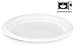 Plasti Plus [200 Count] Disposable Plastic White 7 Inch Heavy Weight Dinner Plates, Great For Weddings, Home, Office, School, Party, Picnics, Take-out, Fast Food, Outdoor, Events, Or Every Day Use,