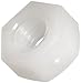 Nylon 6/6 Small Pattern Machine Screw Hex Nut, Off-White, #6-32 Thread Size, 5/16