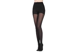 BriteLeafs Sheer Compression Pantyhose 15-20mmHg, Moderate Support, Closed Toe (Black, XX-Large)