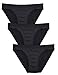 Liqqy Women's 3 Pack Perfect Fit Hi-cut Invisible Bikini Panties