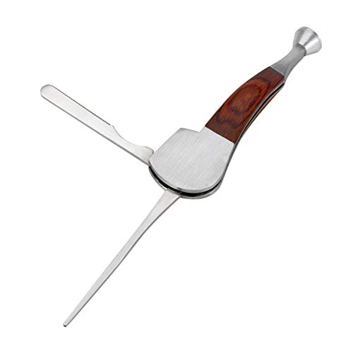 Scotte 3 in 1 Stainless Steel and Rosewood Tobacco/smoking Pipe Scraper Nozzle Cleaner Tamper Tool Set