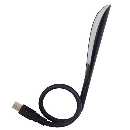 Haraqi USB LED Reading Light Lamp For Notebook PC Three-level Adjustable Brightness with Sensitive Touch Switch (black)