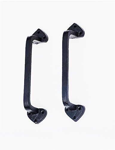 Amazing 22 Handcrafted Door /Gate Pull, Cast Iron , Black Powder Coat Finish, 2-Pack