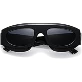 kimorn Retro Aviator Sunglasses Womens Men Trendy Vintage 80s Style Big Square Shield