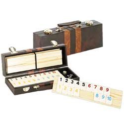 Deluxe Rummy with Wooden Racks in Attache Case