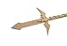 Mtxc Fullmetal Alchemist Cosplay Edward Elric Weapon Spear Gold