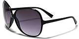 Oversized Round Frame Women's Butterfly Fashion Statement Sunglasses