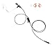 Single Wire Earpiece for Motorola Radios CLP1010 CLP1040 CLP1060, in-Line PTT, Reinforced Cable, Acoustic Tube Surveillance Headset, Replace for HKLN4487 & HKLN4603