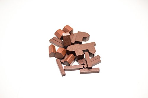 YorksGamePieces Brown Wood Replacement Player Pieces