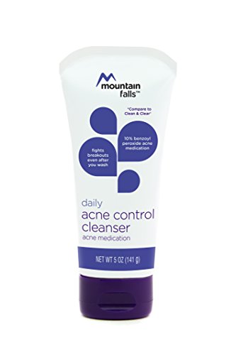Mountain Falls Daily Acne Control Cleanser, 10% Benzoyl Peroxide Acne Medication to Fight Breakouts, Compare to Clean & Clear, 5 Ounce